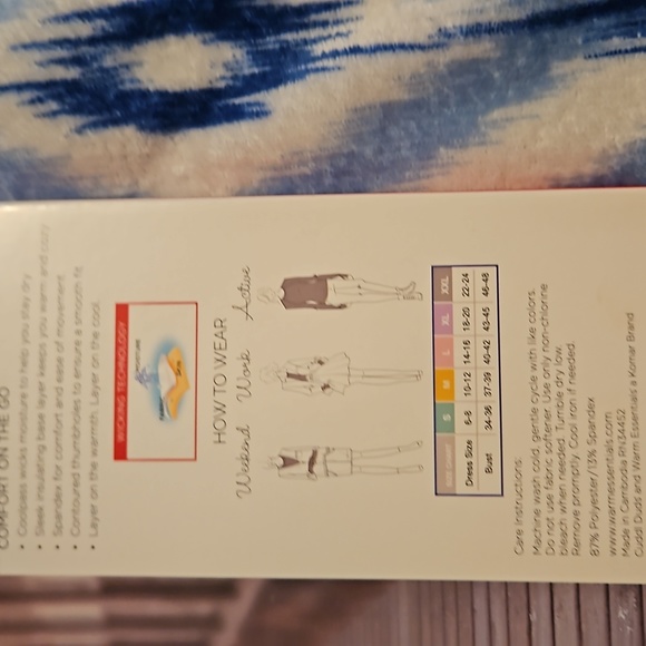 Warm essentials by Cuddl Duds NWT - Picture 4 of 4